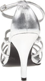 Dyeables Women's Heidi Manmade Slingback Sandal,Silver Metallic,8 B US