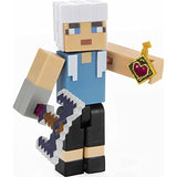 Minecraft Greta 3.25-in Collectible Battle Figure and Accessories, Based on Video Game, Imaginative Story Play Gift for Boys and Girls Age 6 and Older