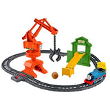 Thomas & Friends Trackmaster, Cassia Crane & Cargo Set, Motorized Toy Train Engines for Preschool Kids Ages 3 Years and Older