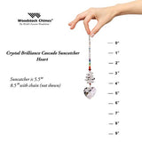 Woodstock Chimes CBH Rainbow Makers Suncatcher, Crystal Brilliance Cascade - Heart