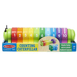 Melissa & Doug Counting Caterpillar Toy & 1 Scratch Art Mini-Pad Bundle (09274)