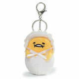 Gund Sanrio Gudetama the Lazy Egg Baby Plush Keychain 3.5” , Yellow and White