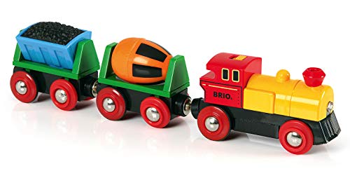 BRIO World - 33319 Battery Operated Action Train | 3 Piece Toy Train for Kids Ages 3 and Up