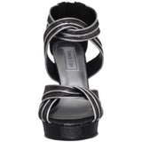 Touch Ups Women's Blair Synthetic Platform Sandal,Black,7 M US
