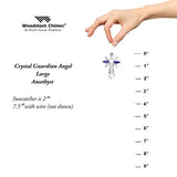 Woodstock Chimes CALRO Crystal Guardian Angel Suncatcher, Rose