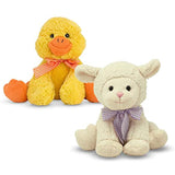 Melissa & Doug Meadow Medley Ducky & Lamby Squeeze to Make Sound Soft Plush Animals