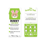 Melissa & Doug Cuddle Bunny Jumbo Plush Stuffed Animal with Activity Card