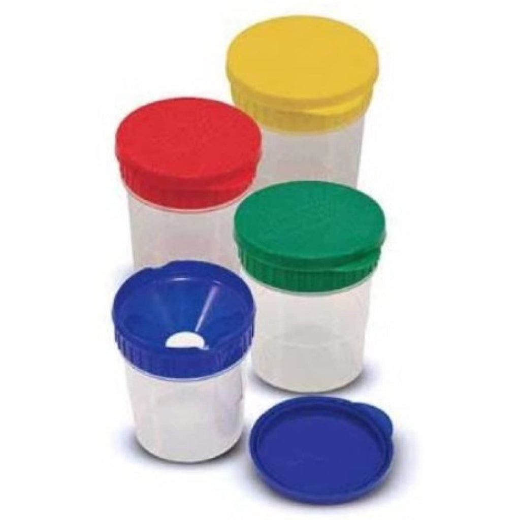 Melissa & Doug Deluxe Standing Easel with Artist's Smock and Spill Proof Paint Cups