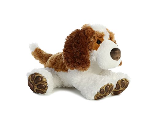 Aurora World Beagle Plush Dog, White/Brown, Medium