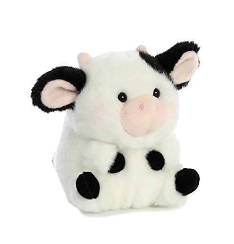 Aurora - Rolly Pet - 5" Daisy Cow, Black, White, Model:16834