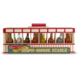 Take-Along Show Horse Stable 4-Piece Figure Play Set + FREE Melissa & Doug Scratch Art Mini-Pad Bundle