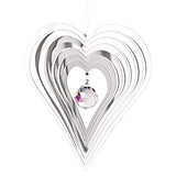 Woodstock Chimes SHCH Rainbow Makers Shimmers Suncatcher, Crystal - Heart