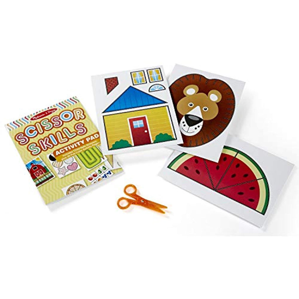 Melissa & Doug Scissor Skills Activity Pad & 1 Scratch Art Mini-Pad Bundle (02304)