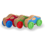 Melissa & Doug Stacking Cars: First Play Series & 1 Scratch Art Mini-Pad Bundle (04051)