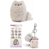 Enesco Gift GUND Stormy Plush Bundle with Stormy Pusheen Keychain and Sticker Pack