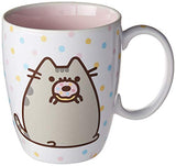 Pusheen by Our Name is Mud Donut Stoneware Coffee Mug, Pink, 12 oz.