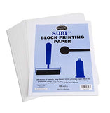 Melissa & Doug Scratch Art Subi Block Printing Paper (9 x 12 inches, White - 100 Sheets, Great Gift for Girls and Boys - Best for 5, 6, 7, 8, 9 Year Olds and Up)