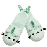 GUND Pusheenosaurus Slippers, One Size Fits Most, Green 12"