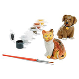 Melissa & Doug Pet Figurines Decorate-Your-Own Kit & 1 Scratch Art Mini-Pad Bundle (08866)