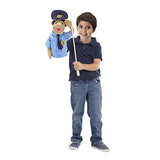 Melissa & Doug Police Officer Puppet with Detachable Wooden Rod for Animated Gestures