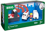 BRIO World - 33510 Remote Control Travel Train | 4 Piece Train Toy for Kids Ages 3 and Up,Multi