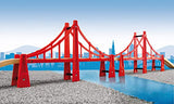 BRIO World - 33683 Double Suspension Bridge | 5 Piece Toy Train Accessory for Kids Age 3 and Up