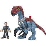 Imaginext Jurassic World Dominion Therizinosaurus Dinosaur & Owen Grady 3-Piece Poseable Figure Set