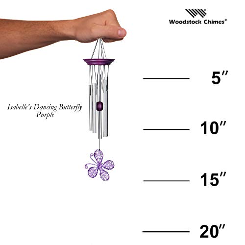 Woodstock Isabelle's Dancing Butterfly Wind Chime, Purple