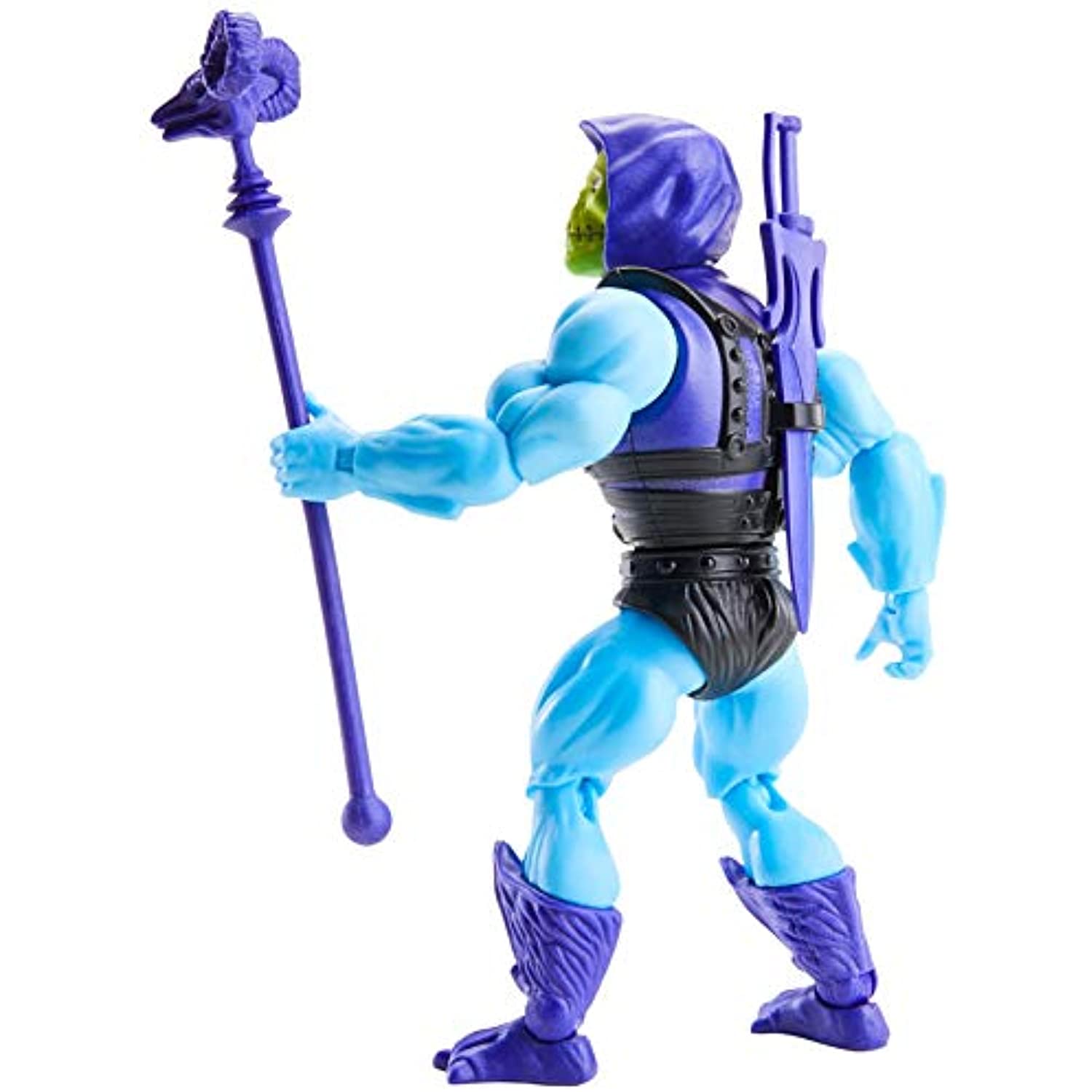 Masters of the Universe Origins Deluxe Skeletor Action Figure, 5.5-in Battle Character for Storytelling Play and Display, Gift for 6 to 10-Year-Olds and Adult Collectors