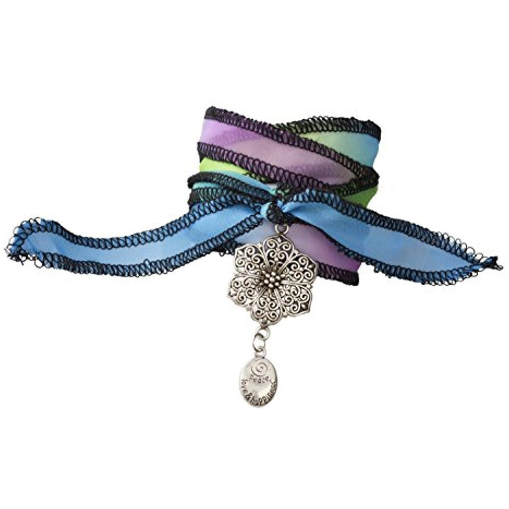 Melissa & Doug Charmed Ribbon Bracelets: Jewelry Made Easy Series & 1 Scratch Art Mini-Pad Bundle (09470)