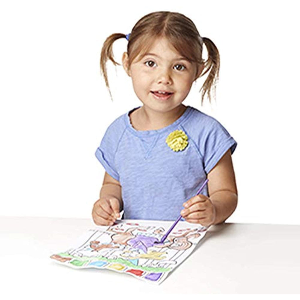 Melissa & Doug Paint With Water Activity Books Set: Safari, Princess, and Garden