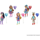 Barbie Chelsea Color Reveal Doll with 6 Surprises: 4 Bags Contain Skirt or Pants, Shoes, Tiara & Balloon Accessory; Water Reveals Confetti-Print Doll’s Look & Color Change on Hair