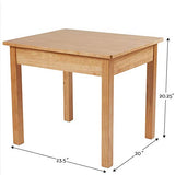 Melissa & Doug Kids Furniture Wooden Table & 4 Chairs - Primary (Natural Table, Yellow, Blue, Red, Green Chairs)