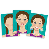 Melissa & Doug Fashion Faces: Make-A-Face Sticker Pad & 1 Scratch Art Mini-Pad Bundle (04195)