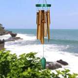 Woodstock Chimes C259 The Original Guaranteed Musically Tuned Chime Asli Arts Collection, Medium, Bamboo-Green Ring