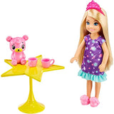 Barbie Dreamtopia Chelsea Princess Doll & Fairytale Sleepover Playset with Loft Bed, Swing, Moon Chairs & Unicorn Rocking Horse, Gift for 3 to 7 Year Olds