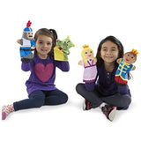Melissa & Doug Adventure Hand Puppets (Set of 2, 4 puppets in each) - Bold Buddies and Palace Pals