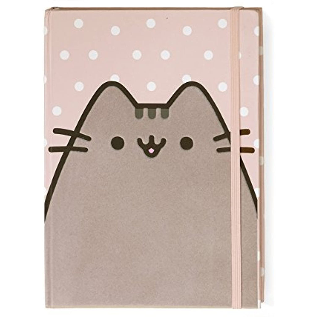 Enesco Pusheen Pencil Holder Bundle with Polka Dot Journal