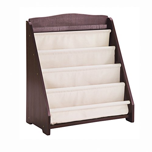 Guidecraft Expressions Espresso - Dark CherryBook Display - Sling Book Rack Storage Kids Furniture
