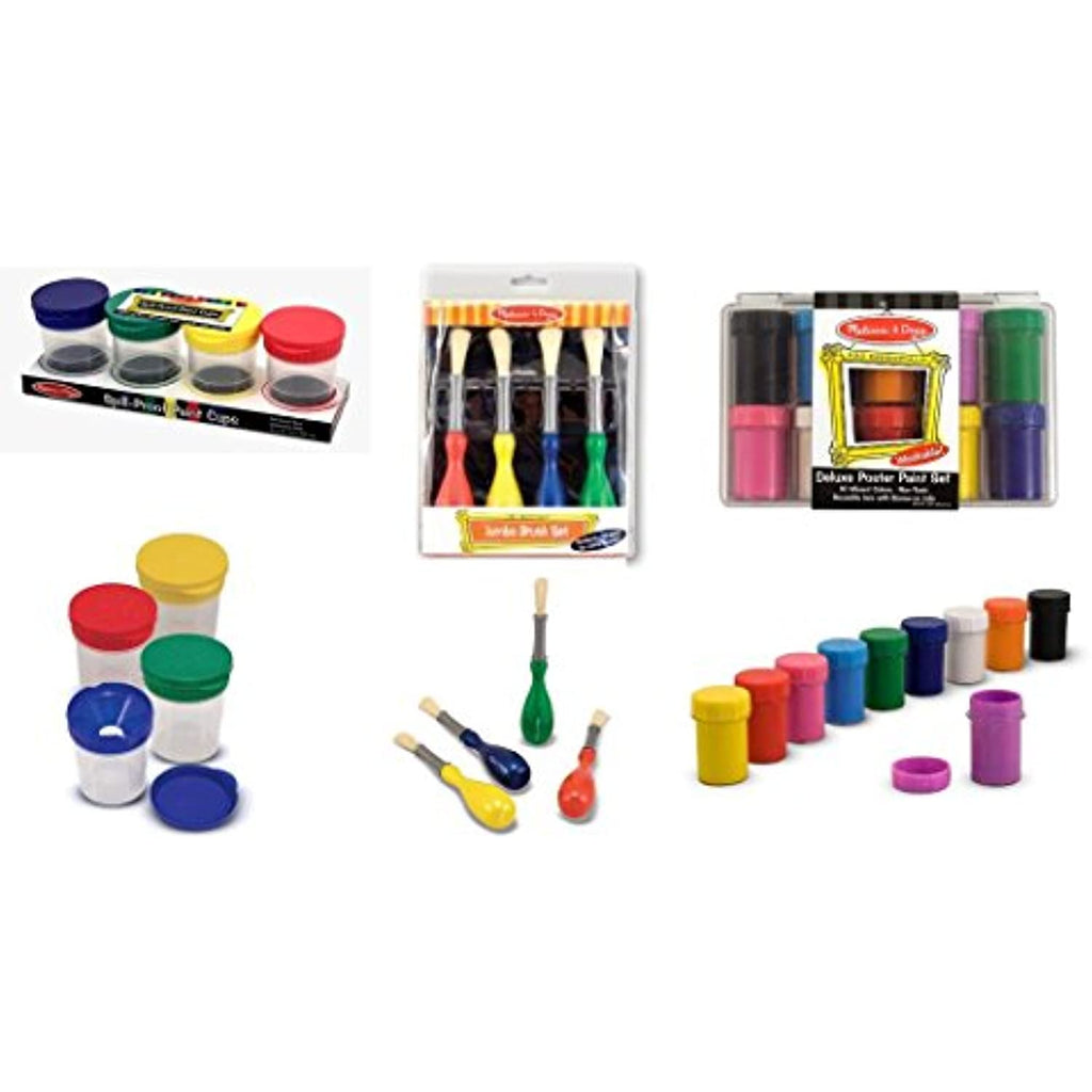 Melissa & Doug Paint Cups, Jumbo Brush and Deluxe Paint Combo Set