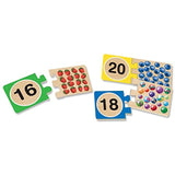 Melissa & Doug Self-Correcting Letter and Number Wooden Puzzles Set With Storage Box