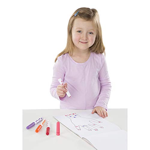 Melissa & Doug Stamp Marker Activity Pad - Butterflies, Hearts, Flowers, and Stars (Great Gift for Girls and Boys - Best for 4, 5, 6, 7, 8 Year Olds and Up)