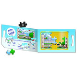 Melissa & Doug Take-Along Magnetic Jigsaw Puzzles Travel Toy – Vehicles (2 15-Piece Puzzles)