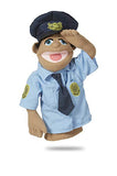 Melissa & Doug Police Officer Puppet with Detachable Wooden Rod for Animated Gestures