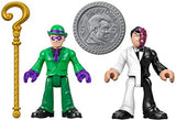 Imaginext Fisher-Price DC Super Friends The Riddler and Two Face Figures, Multicolor (GBL90)