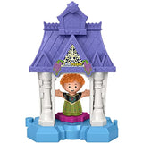 Fisher-Price Little People – Disney Frozen Anna in Arendelle Portable playset with Figure for Toddlers and Preschool Kids Ages 1 ½ to 5 Years