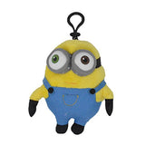 Accessory Innovations Despicable Me - Bob Two Eye Minion 5-inch Plush Coin Clip Key Chain Toy Bag