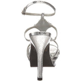 Dyeables Women's Nola Platform Sandal,Silver Reptile,10 B US