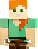 Mattel FLC72 Minecraft Alex Action Figure Large Scale, 8.5"