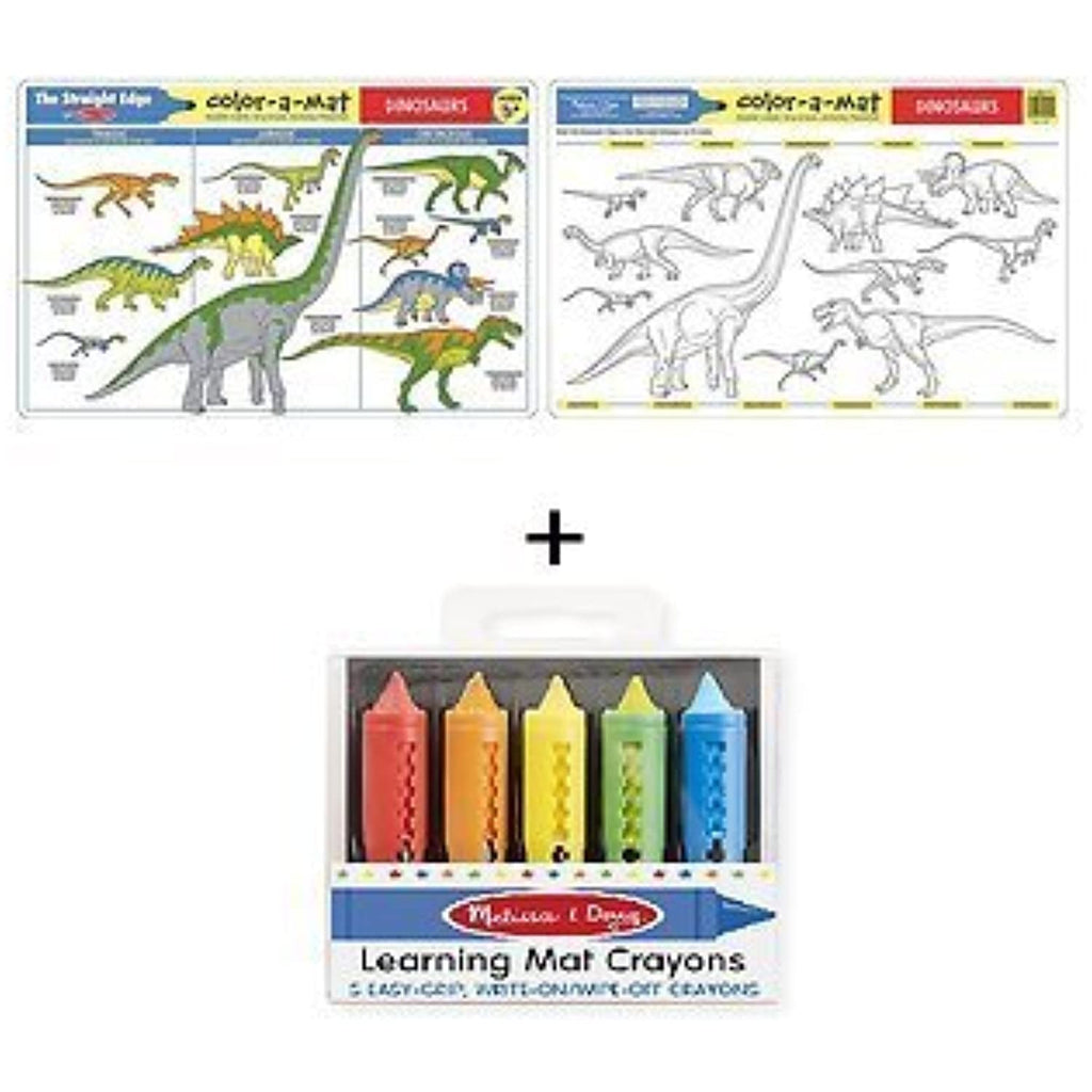 Learning Mat Dinosaur and Crayon Set from Little Folks
